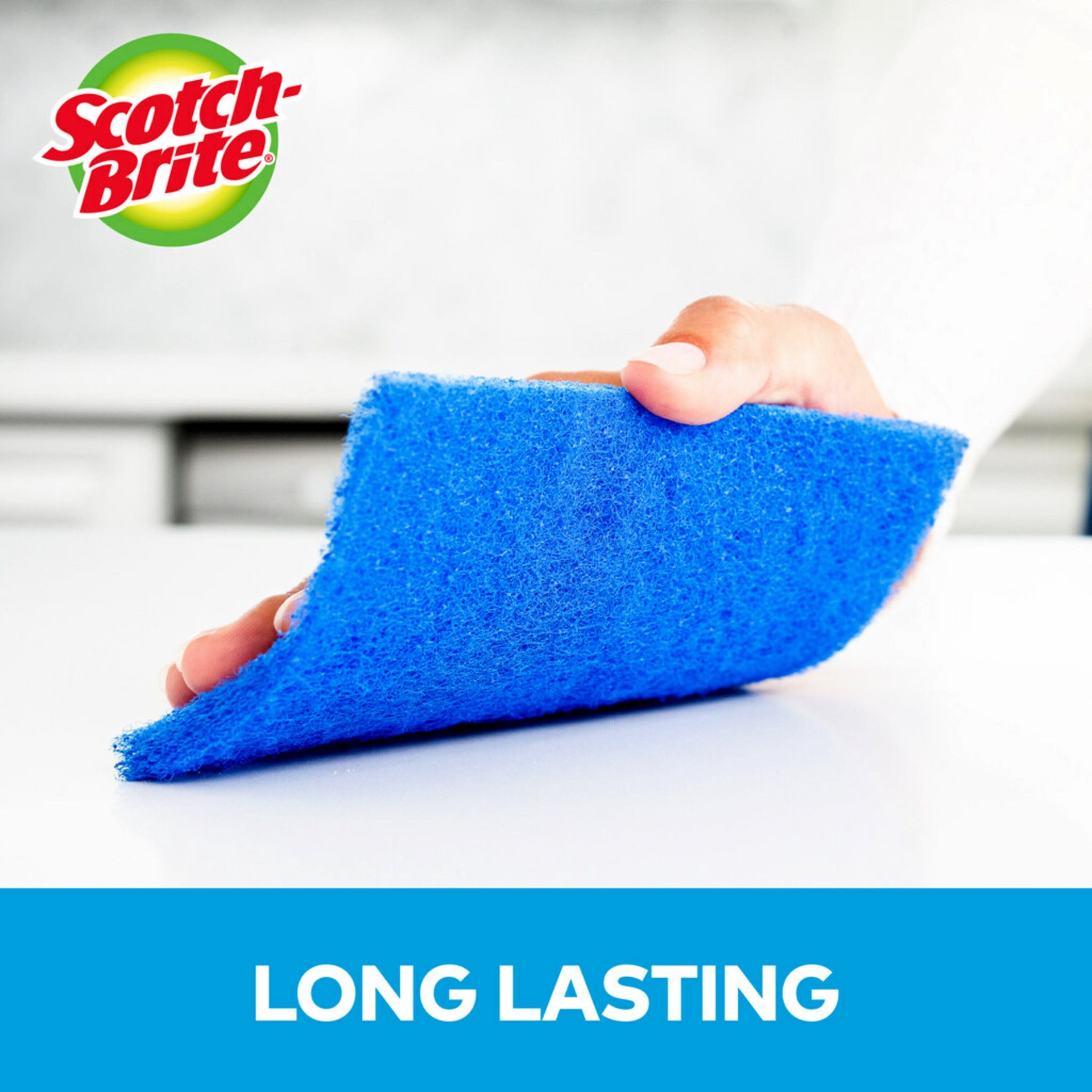slide 6 of 6, Scotch-Brite Non-Scratch Poly fiber Scouring pad 3 -Pack, 1 ct