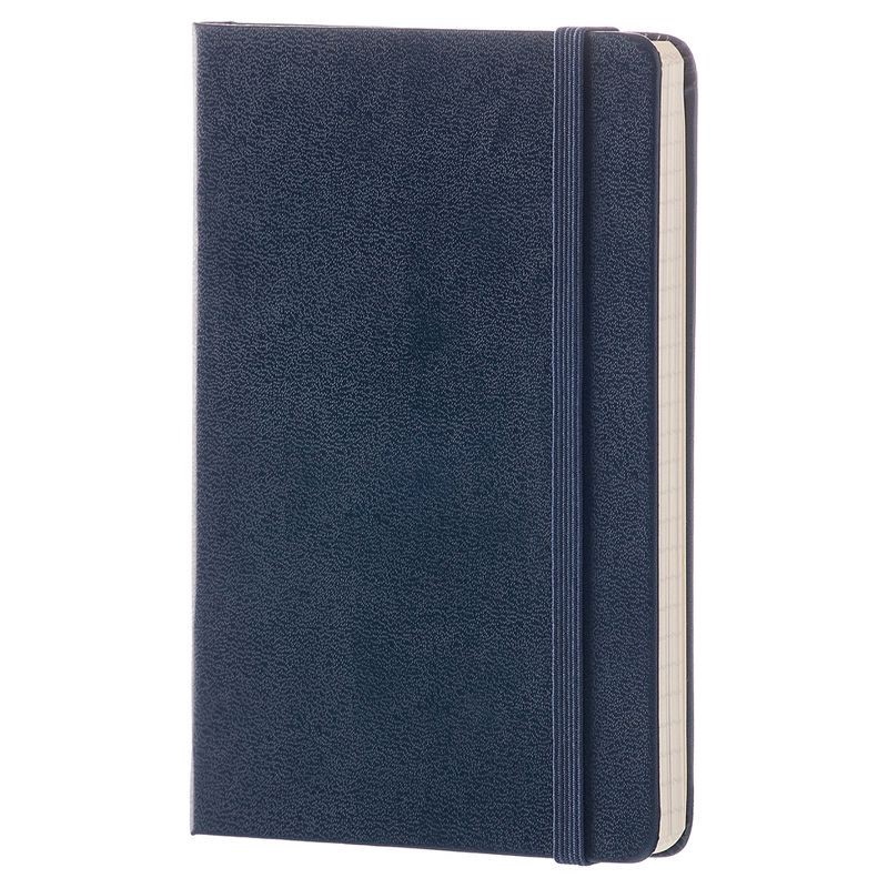 slide 5 of 6, Composition Notebook College Rule Blue - Moleskine: Pocket Journal, Hard Cover, Elastic Closure, 192 Pages,, 1 ct