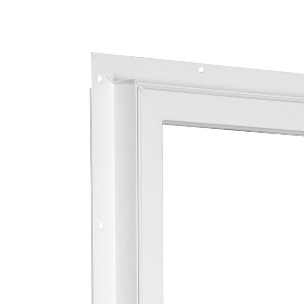 slide 3 of 6, RELIABILT 105 Series 31-1/2-in x 35-1/2-in White Exterior Vinyl New Construction Single Hung Window Low-E argon Double Pane Glass (Half Screen Included), 1 ct