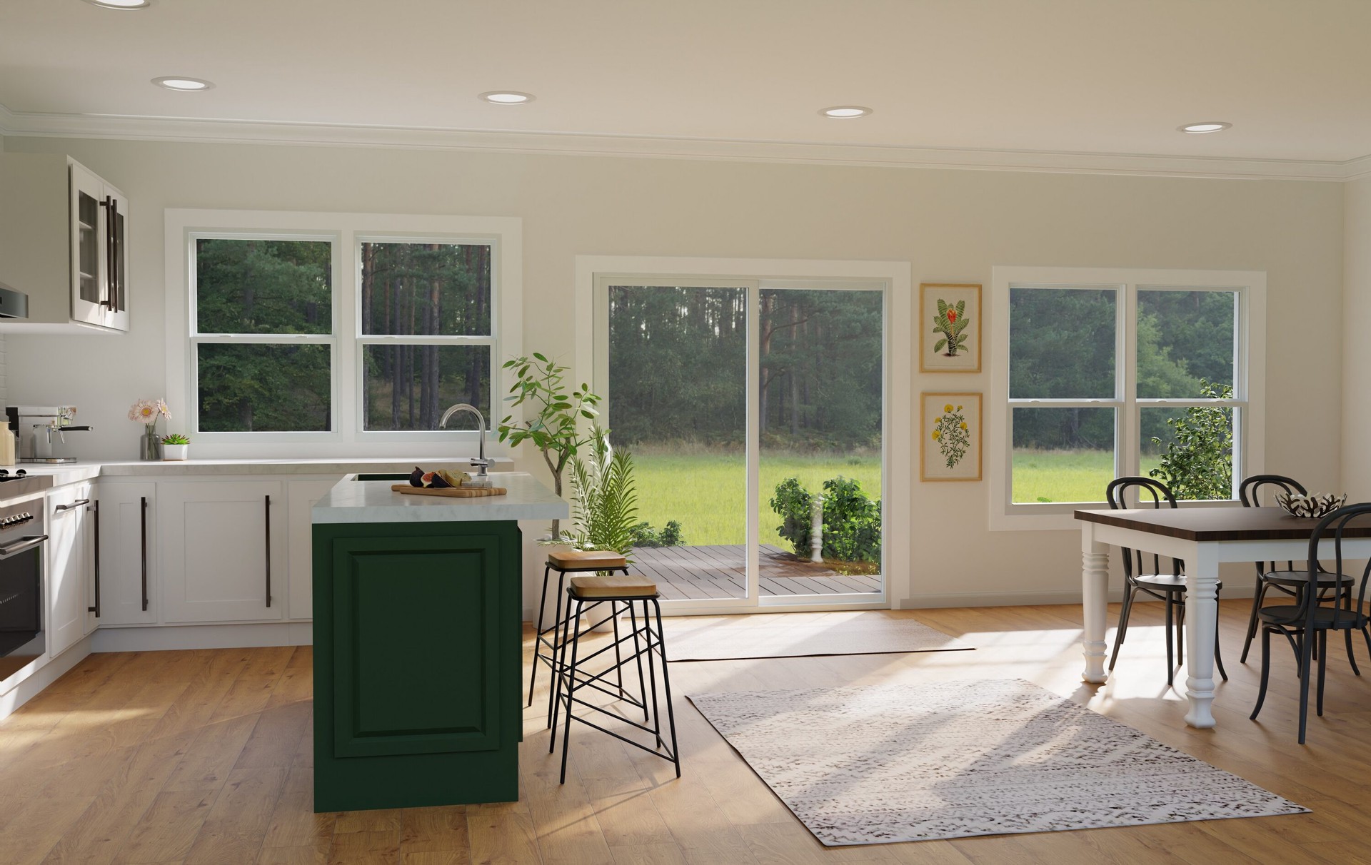 slide 5 of 6, RELIABILT 150 Series 31-1/2-in x 51-1/2-in White Exterior Vinyl New Construction Single Hung Window Low-E argon Double Pane Glass (Half Screen Included), 1 ct