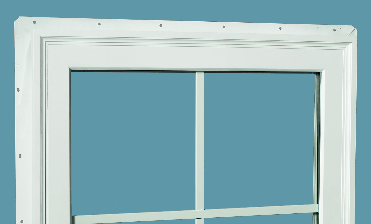 slide 6 of 6, RELIABILT 150 Series 31-1/2-in x 51-1/2-in White Exterior Vinyl New Construction Single Hung Window Low-E argon Double Pane Glass (Half Screen Included), 1 ct