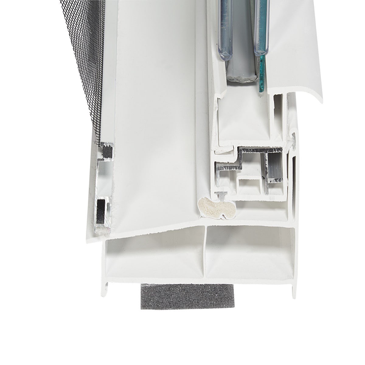 slide 5 of 6, RELIABILT 3201 Series 27-3/4-in x 53-3/4-in White Exterior White Interior Vinyl Replacement Double Hung Window Low-E argon Double Pane Glass (Half Screen Included), 1 ct