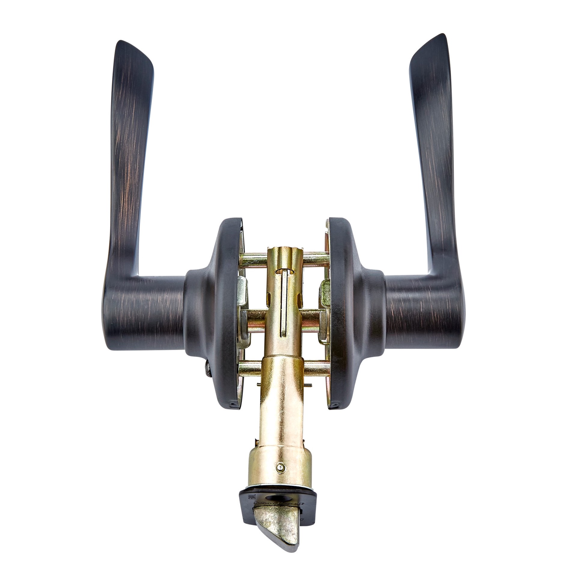 slide 5 of 6, Kwikset Balboa Venetian bronze Interior or Exterior Hall/Closet Passage Door Handle, 1 ct