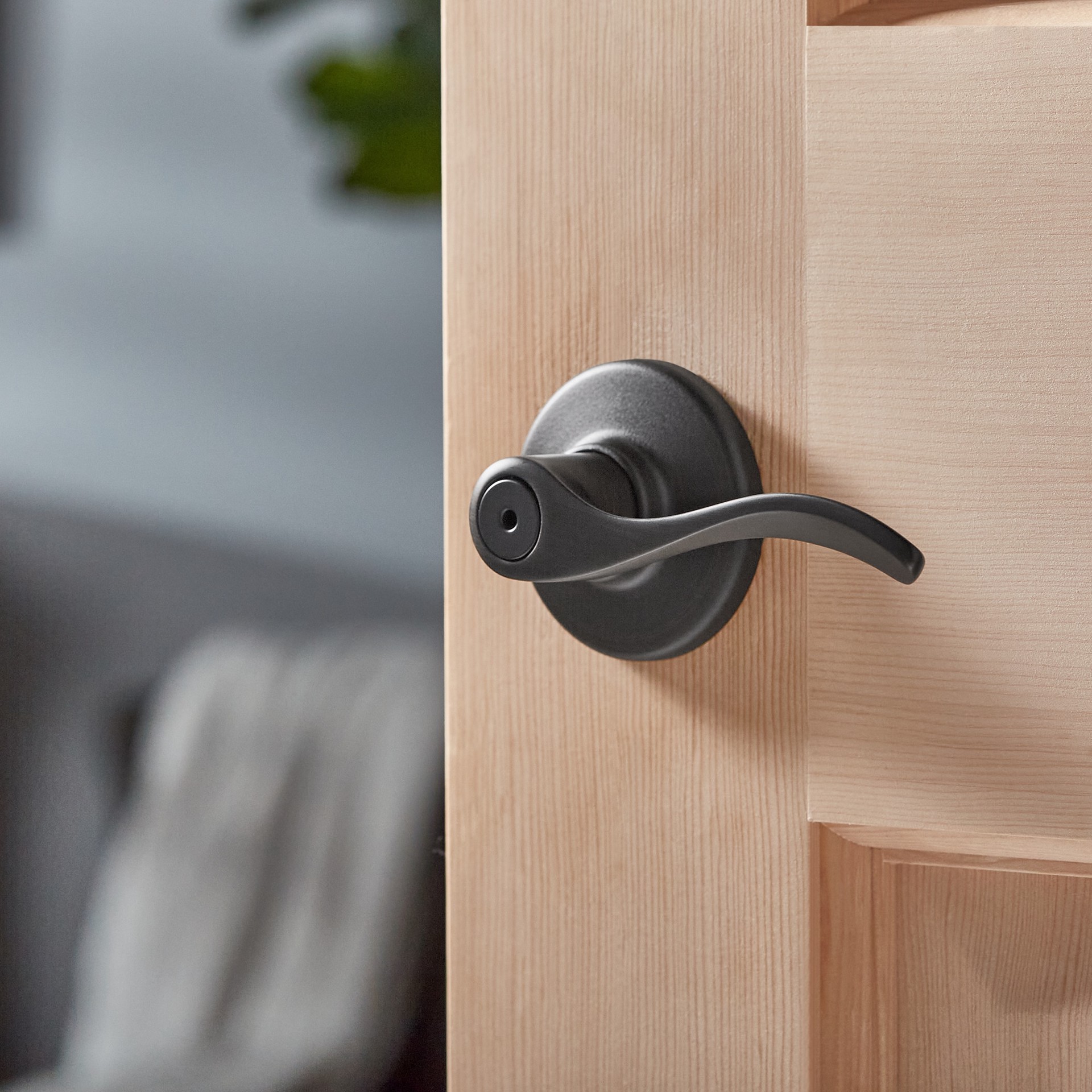 slide 2 of 6, Kwikset Balboa Venetian bronze Interior or Bed/Bath Privacy Door Handle, 1 ct