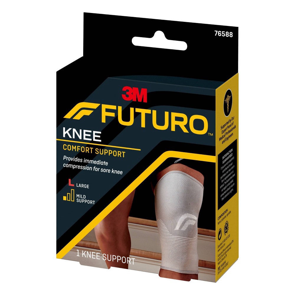 slide 5 of 9, FUTURO Comfort Knee Support, Large, 1 ct