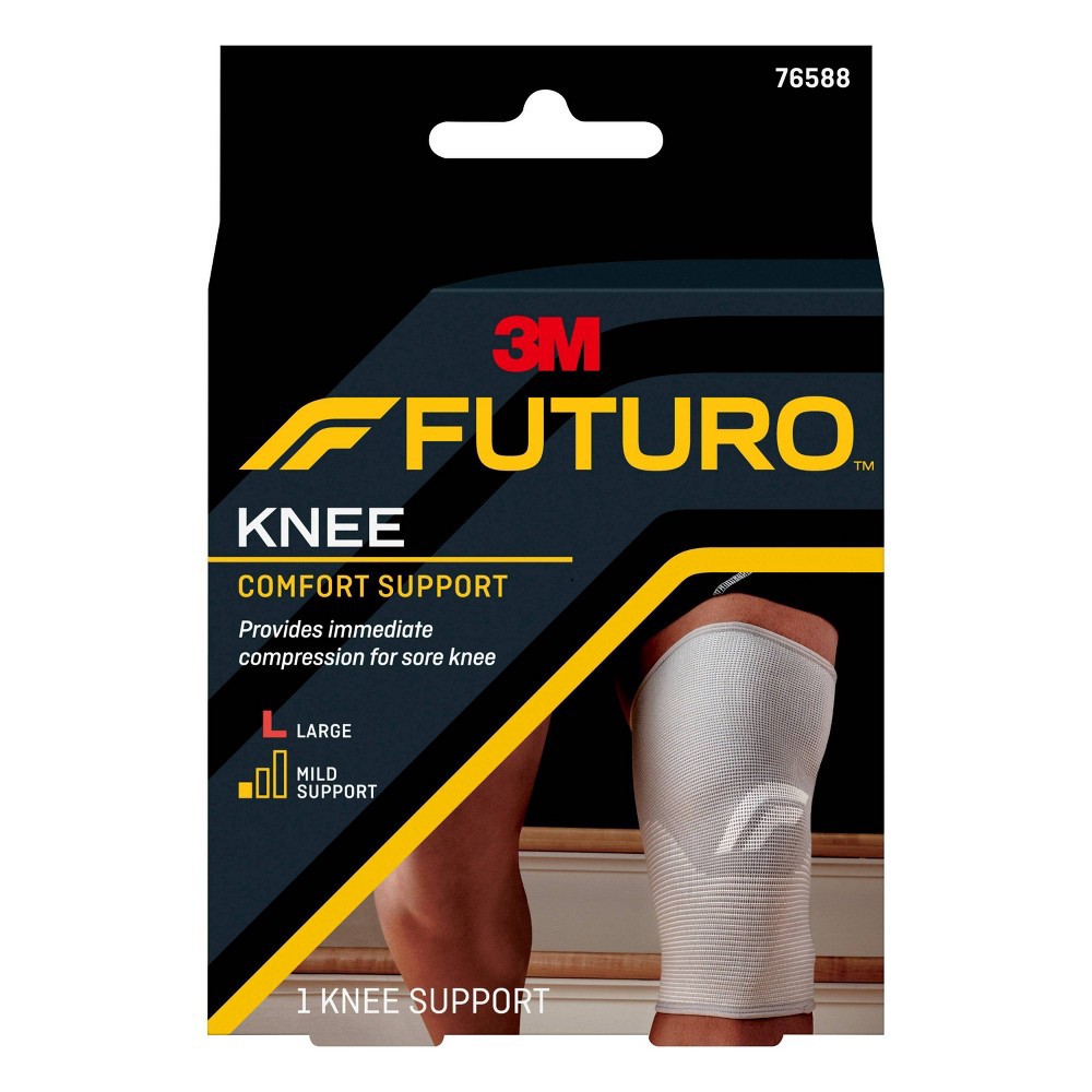slide 4 of 9, FUTURO Comfort Knee Support, Large, 1 ct