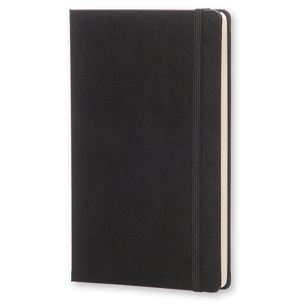 slide 4 of 8, Moleskine Professional Composition Notebook, Elastic Closure, Narrow Ruled, 240 sheets, 8.25" x 5" - Black, 1 ct