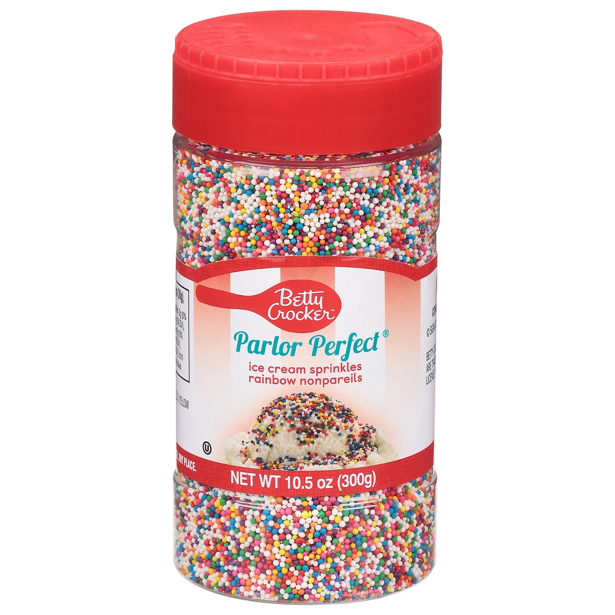 slide 1 of 1, Betty Crocker Parlor Perfect Rainbow Nonpareils Ice Cream Sprinkles 10.5 oz, 10.5 oz