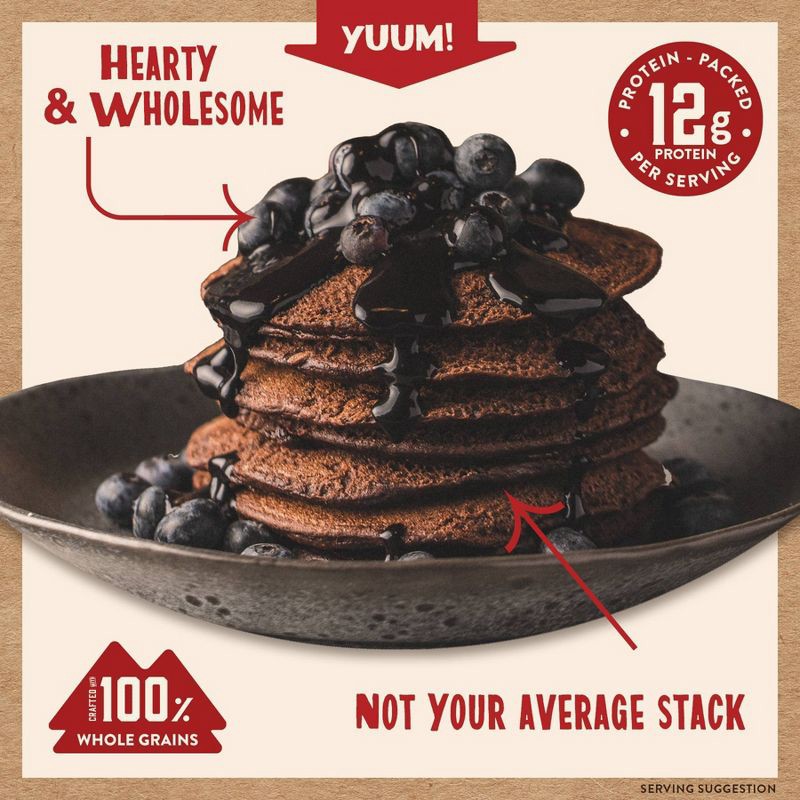 slide 4 of 8, Kodiak Cakes Kodiak Protein-Packed Flapjack & Waffle Mix Dark Chocolate - 18oz, 18 oz