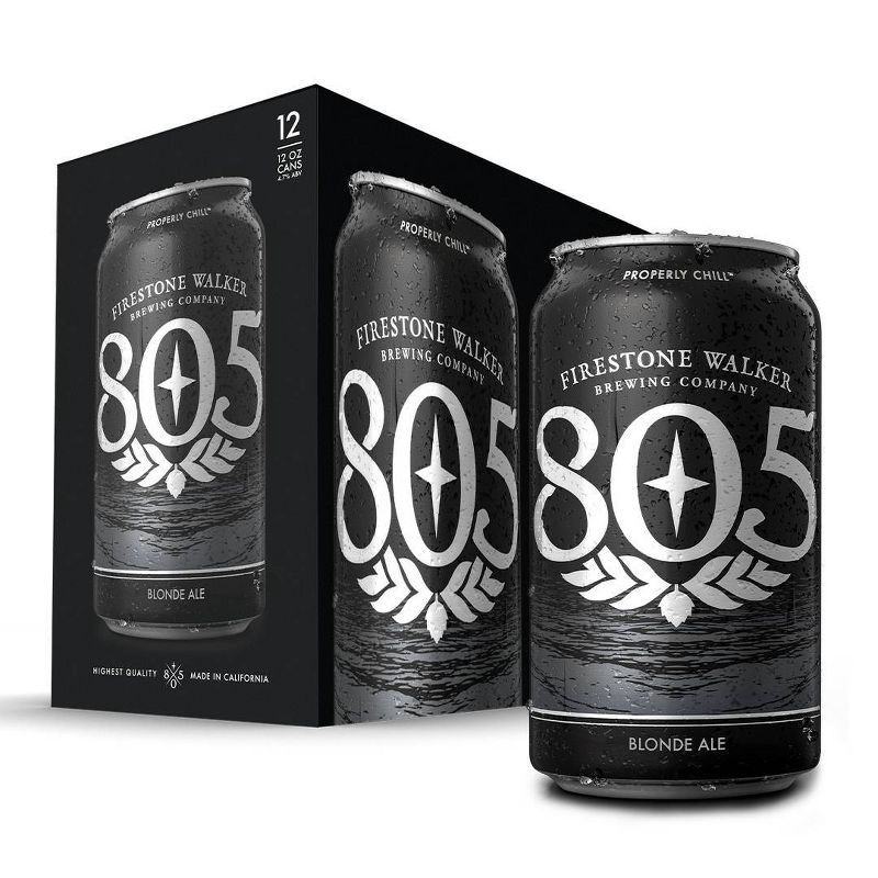 slide 1 of 10, Firestone Walker Brewing Company Firestone Walker 805 Blonde Ale Beer - 12pk/12 fl oz Cans, 12 ct; 12 fl oz