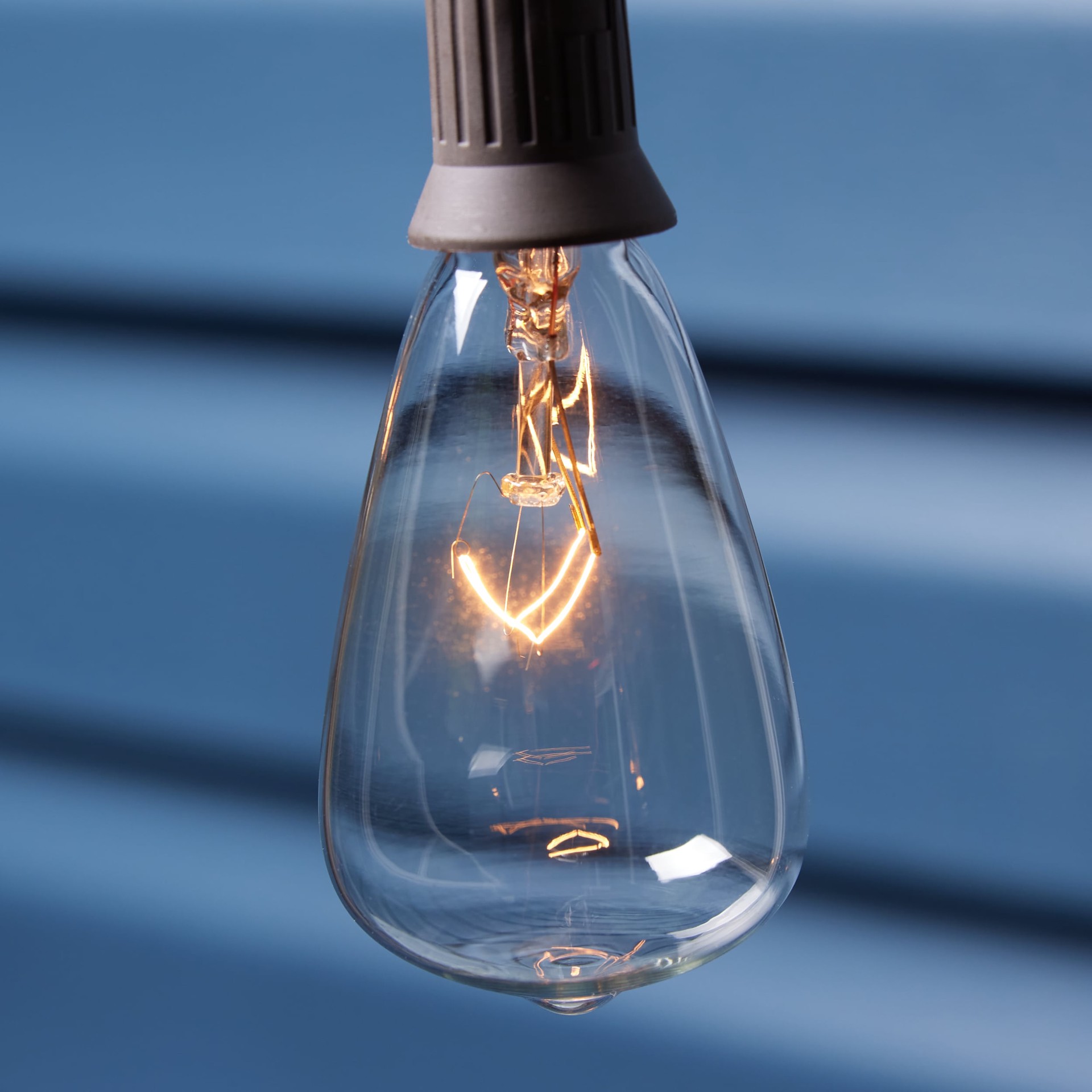 slide 6 of 6, allen + roth 13-ft Plug-in Brown Outdoor String Light with 10 White -Light Incandescent Edison Bulbs, 1 ct