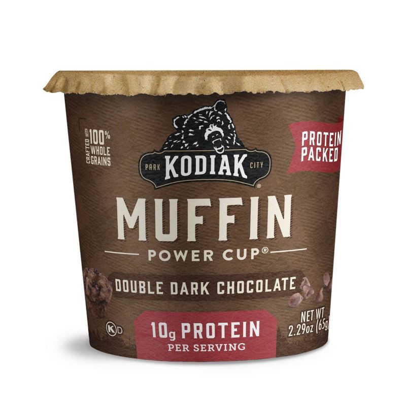 slide 1 of 5, Kodiak Cakes Protein-Packed Single-Serve Muffin Cup Double Dark Chocolate - 2.36oz, 2.36 oz