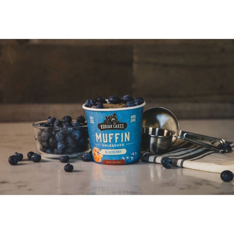 slide 5 of 5, Kodiak Cakes Protein-Packed Single-Serve Muffin Cup Blueberry - 2.29oz, 2.29 oz