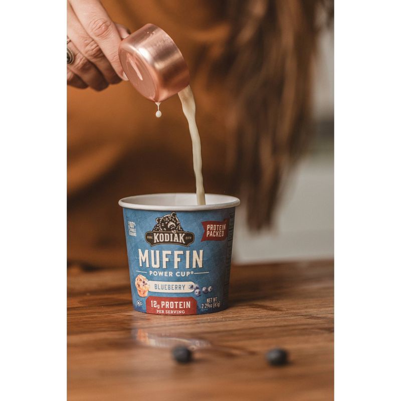 slide 7 of 7, Kodiak Cakes Protein-Packed Single-Serve Muffin Cup Blueberry - 2.29oz, 2.29 oz