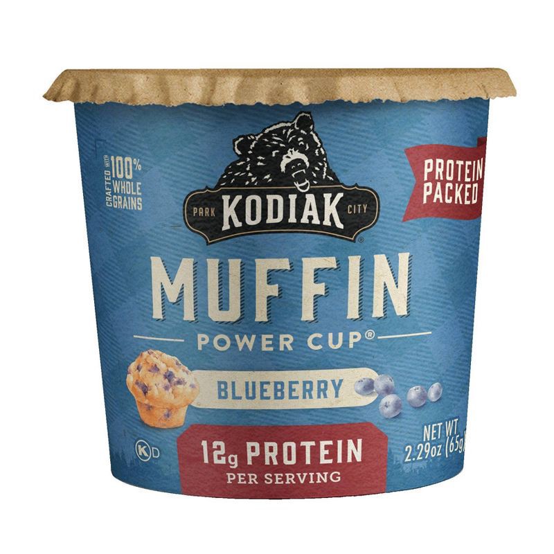 slide 1 of 7, Kodiak Cakes Protein-Packed Single-Serve Muffin Cup Blueberry - 2.29oz, 2.29 oz