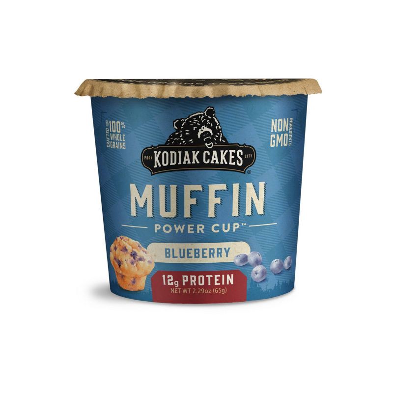 slide 1 of 5, Kodiak Cakes Protein-Packed Single-Serve Muffin Cup Blueberry - 2.29oz, 2.29 oz