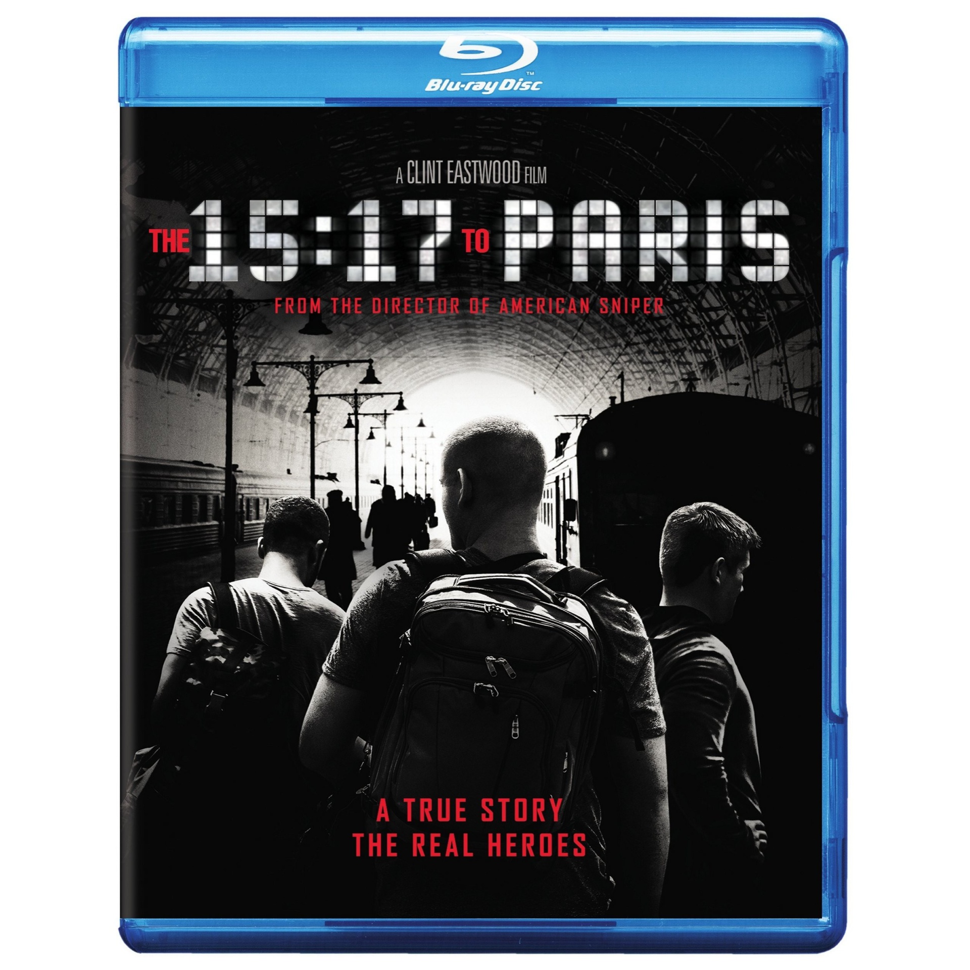 slide 1 of 1, 15:17 to Paris (Blu-ray + DVD + Digital Combo Pack), 1 ct