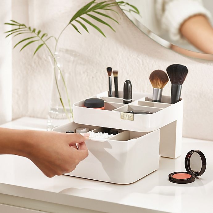 slide 5 of 7, Joseph Joseph Viva Cosmetic Organizer with Drawer - Shell, 1 ct