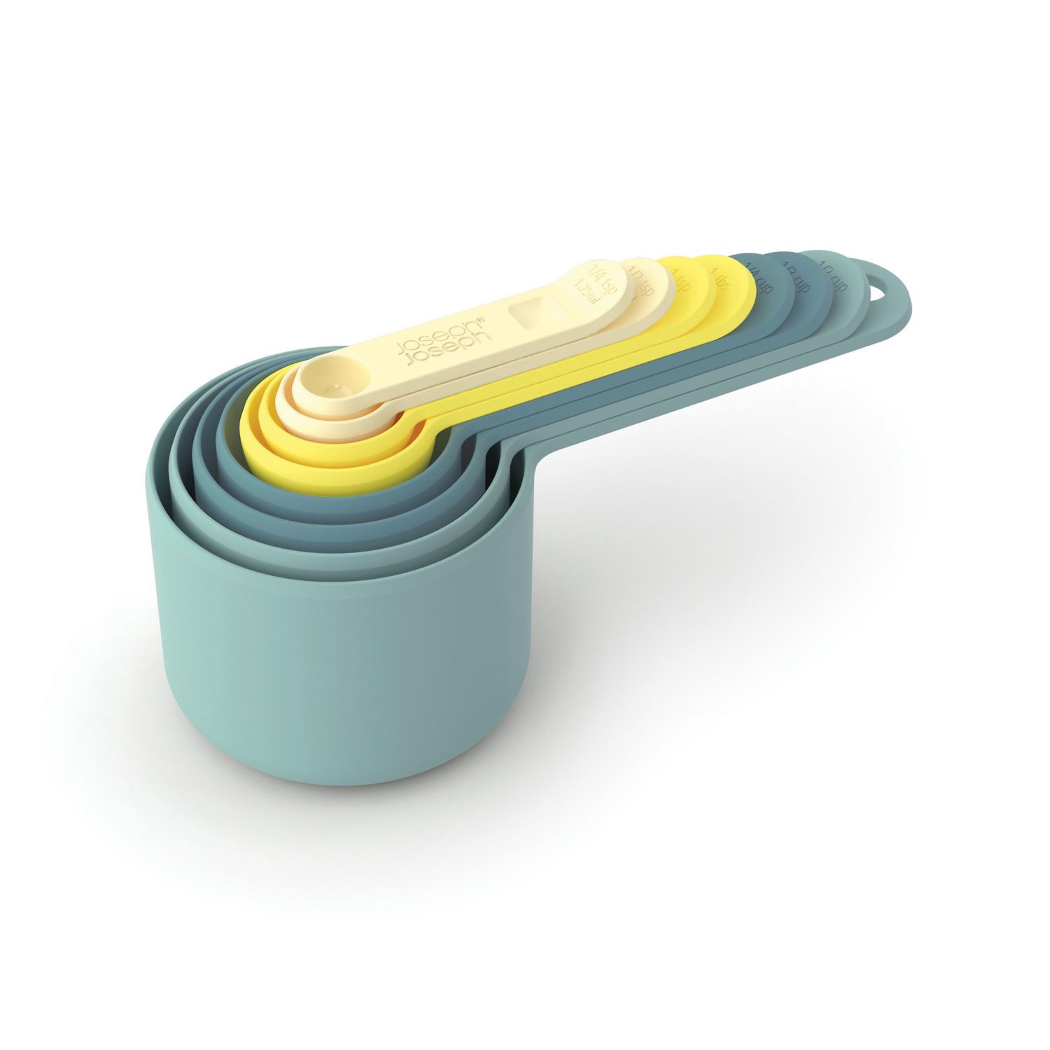 slide 2 of 4, Joseph Joseph Duo 8-Piece Measuring Cup Set, Opal, 8 ct