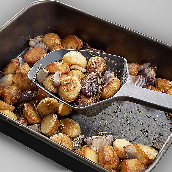 slide 2 of 3, Joseph Joseph Scoop Plus Large Colander - Black, 1 ct