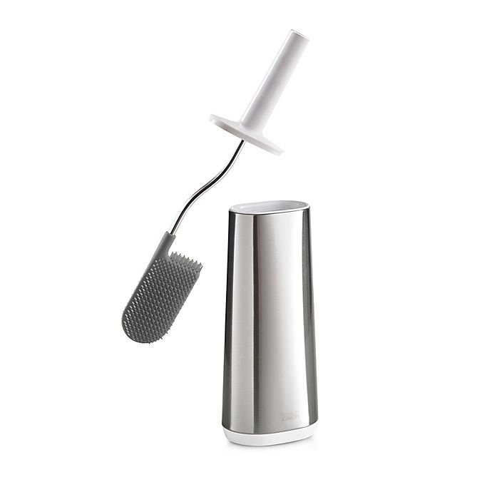 slide 3 of 6, Joseph Joseph Flex Steel Toilet Brush with Holder, 1 ct