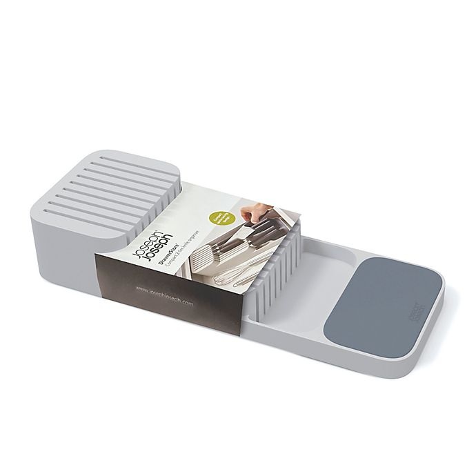 slide 2 of 4, Joseph Joseph DrawerStore 2-Tier Compact Knife Organizer - Grey, 1 ct