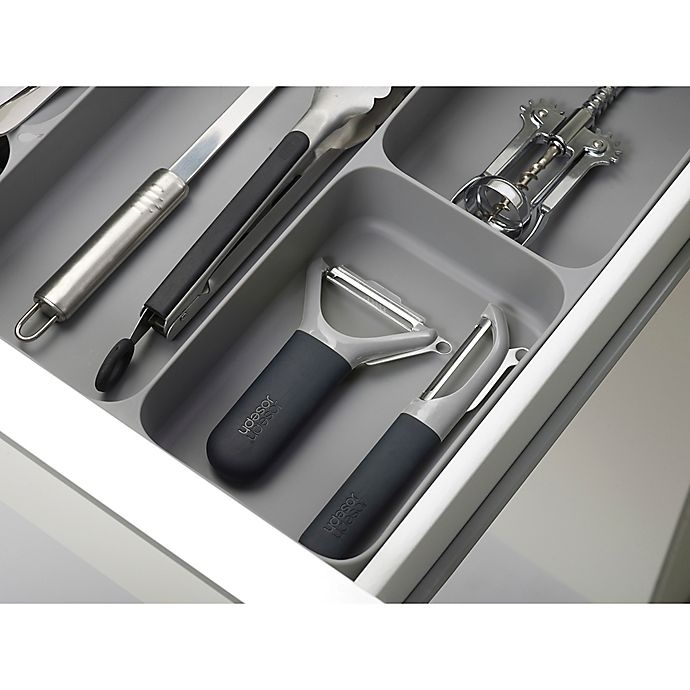 slide 4 of 5, Joseph Joseph DrawerStore Cutlery Organizer - Grey, 1 ct