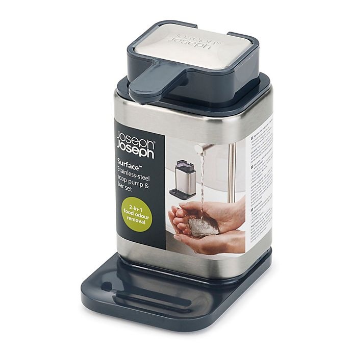 slide 2 of 3, Joseph Joseph Stainless Steel Surface Soap Pump, 1 ct