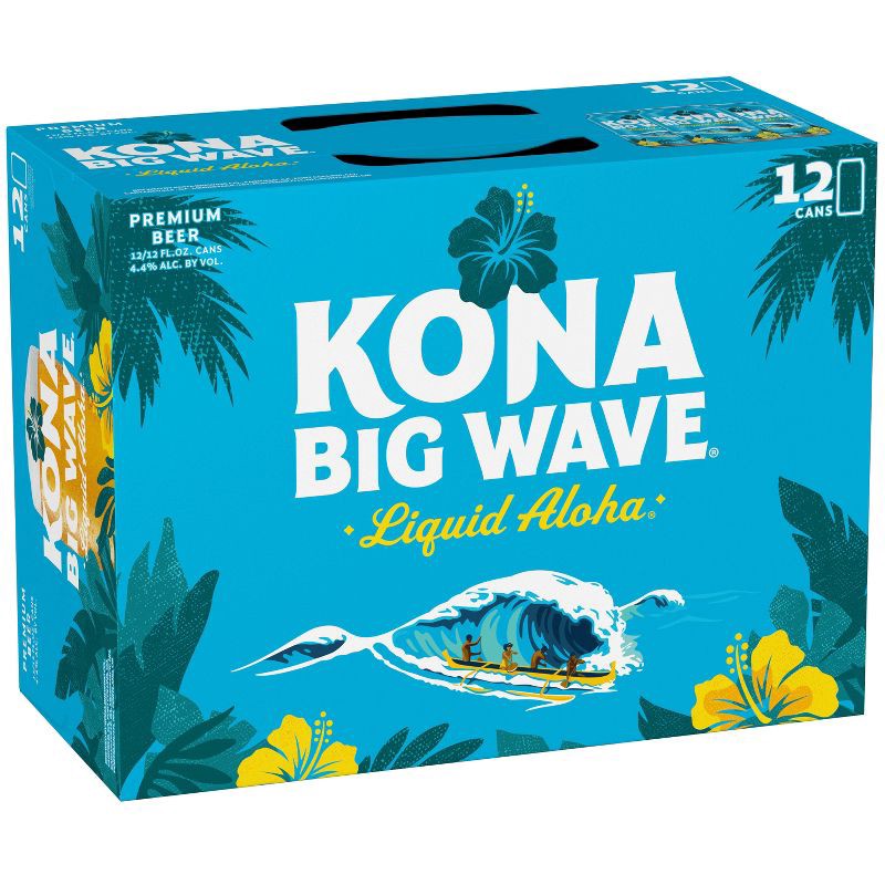 slide 2 of 10, Kona Brewing Co. Kona Big Wave Golden Ale Beer - 12pk/12 fl oz Cans, 12 ct; 12 fl oz