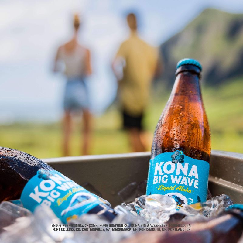 slide 5 of 10, Kona Brewing Co. Kona Big Wave Golden Ale Beer - 12pk/12 fl oz Cans, 12 ct; 12 fl oz
