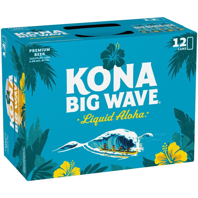 slide 1 of 10, Kona Brewing Co. Kona Big Wave Golden Ale Beer - 12pk/12 fl oz Cans, 12 ct; 12 fl oz
