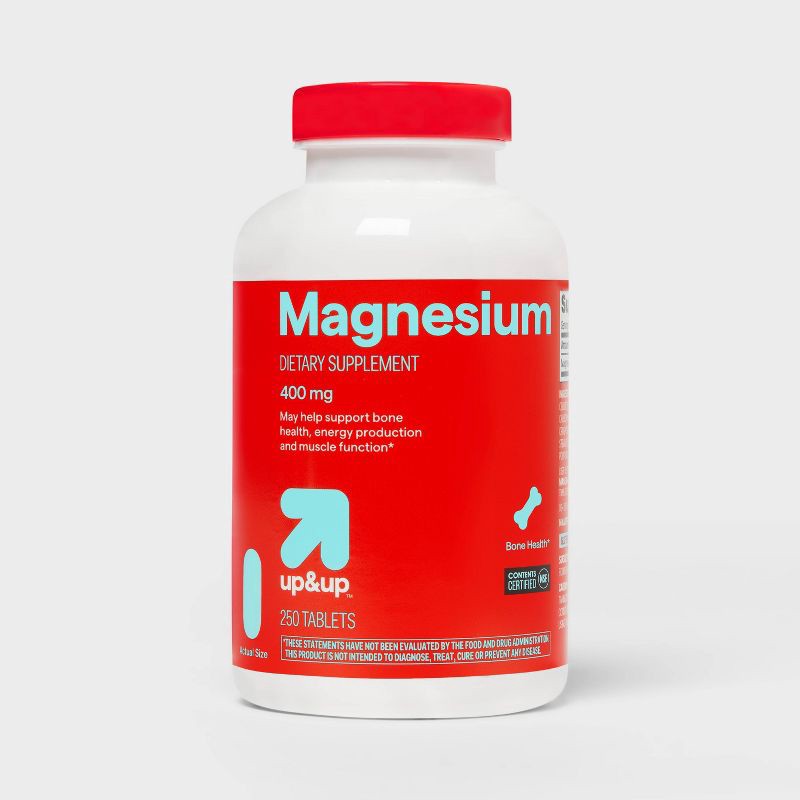slide 1 of 5, Magnesium Dietary Supplement Caplets - 250ct - up&up™, 250 ct