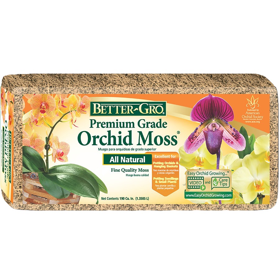 slide 1 of 3, Better-Gro Orchid 0.11 Cubic feet Fruit flower and vegetable Organic Potting soil mix, 1 ct