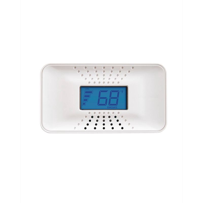 slide 2 of 7, First Alert CO710 Carbon Monoxide Detector with Digital Temperature Display: 10-Year Warranty, Lithium Battery, White, 1 ct