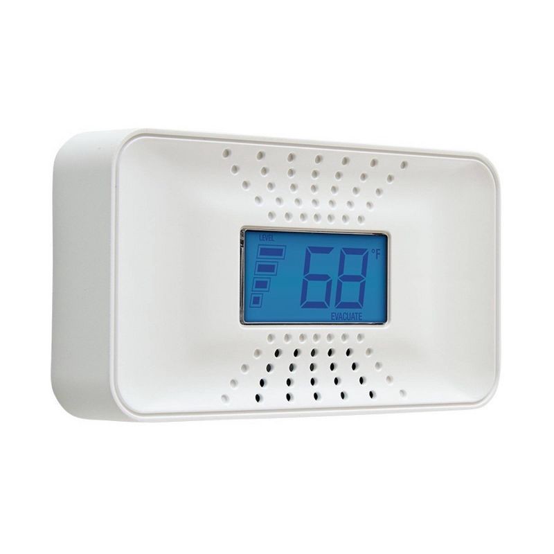 slide 3 of 7, First Alert CO710 Carbon Monoxide Detector with Digital Temperature Display: 10-Year Warranty, Lithium Battery, White, 1 ct