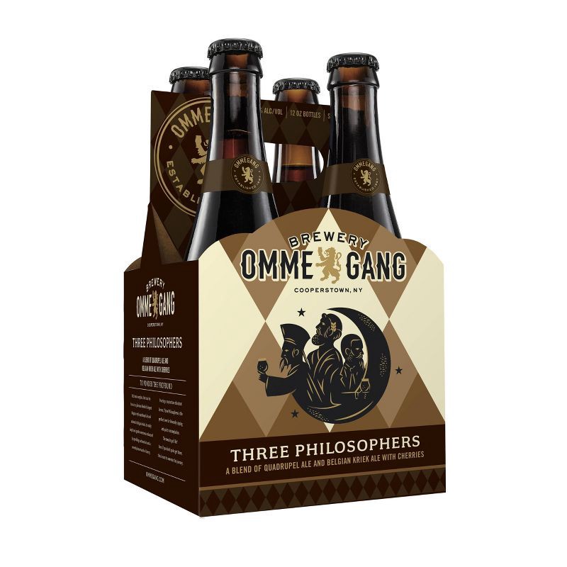 slide 1 of 3, Brewery Ommegang Ommegang Three Philosophers Belgian-Style Quadrupel Ale Beer - 4pk/12 fl oz Bottles, 4 ct; 12 fl oz