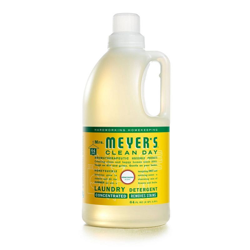 slide 1 of 5, Mrs. Meyer's Clean Day Honeysuckle Laundry Detergent - 64 fl oz, 64 fl oz