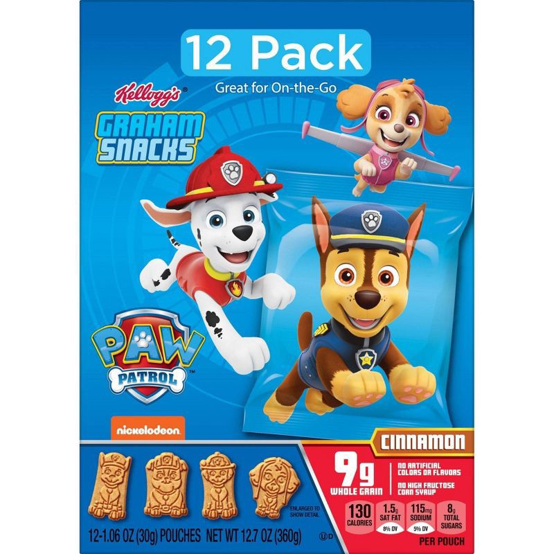 slide 2 of 9, Kellogg's Snacks Paw Patrol Grahams Snacks - 12ct, 12 ct