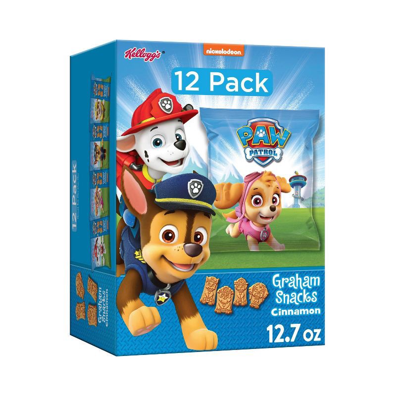 slide 1 of 9, Kellogg's Paw Patrol Grahams Snacks - 12ct, 12 ct