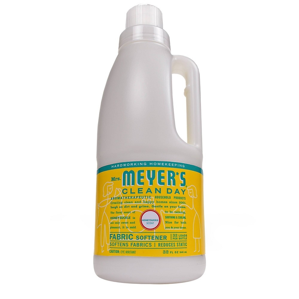 slide 2 of 4, Mrs. Meyer's Clean Day Honeysuckle Scent Liquid Fabric Softener, 32 fl oz