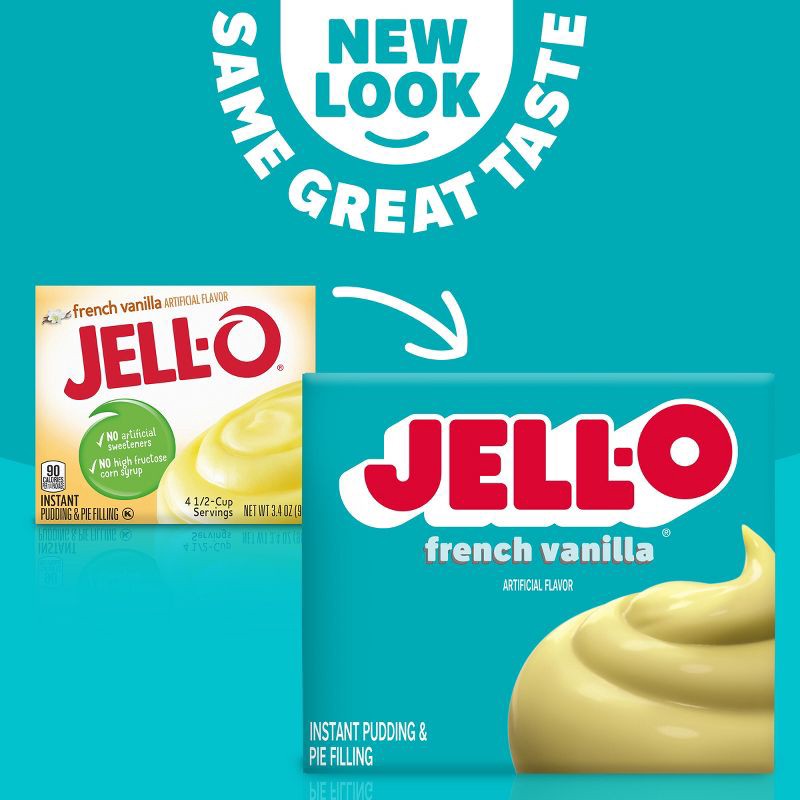 slide 3 of 9, JELL-O French Vanilla Instant Pudding - 3.4oz, 3.4 oz