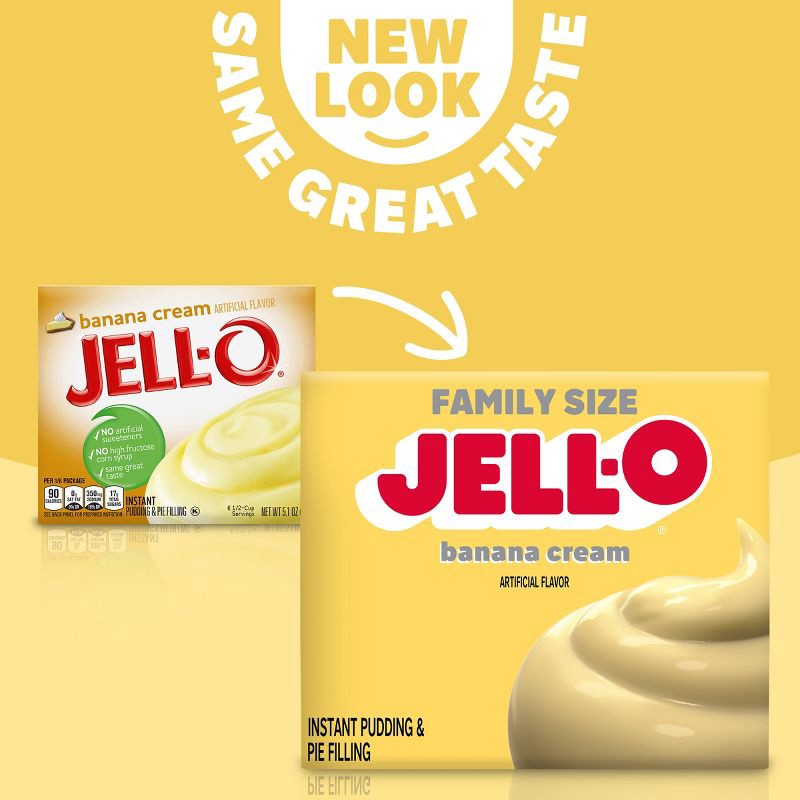 slide 3 of 9, JELL-O Instant Banana Cream Pudding & Pie Filling - 5.1oz, 5.1 oz