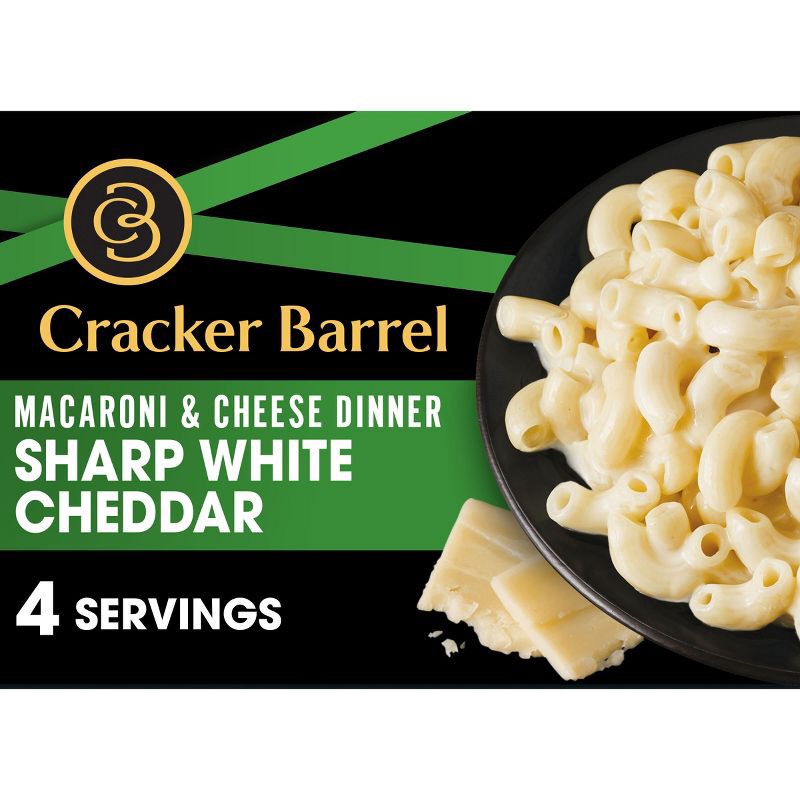 slide 1 of 9, Cracker Barrel Sharp White Cheddar Mac and Cheese Dinner - 14oz, 14 oz