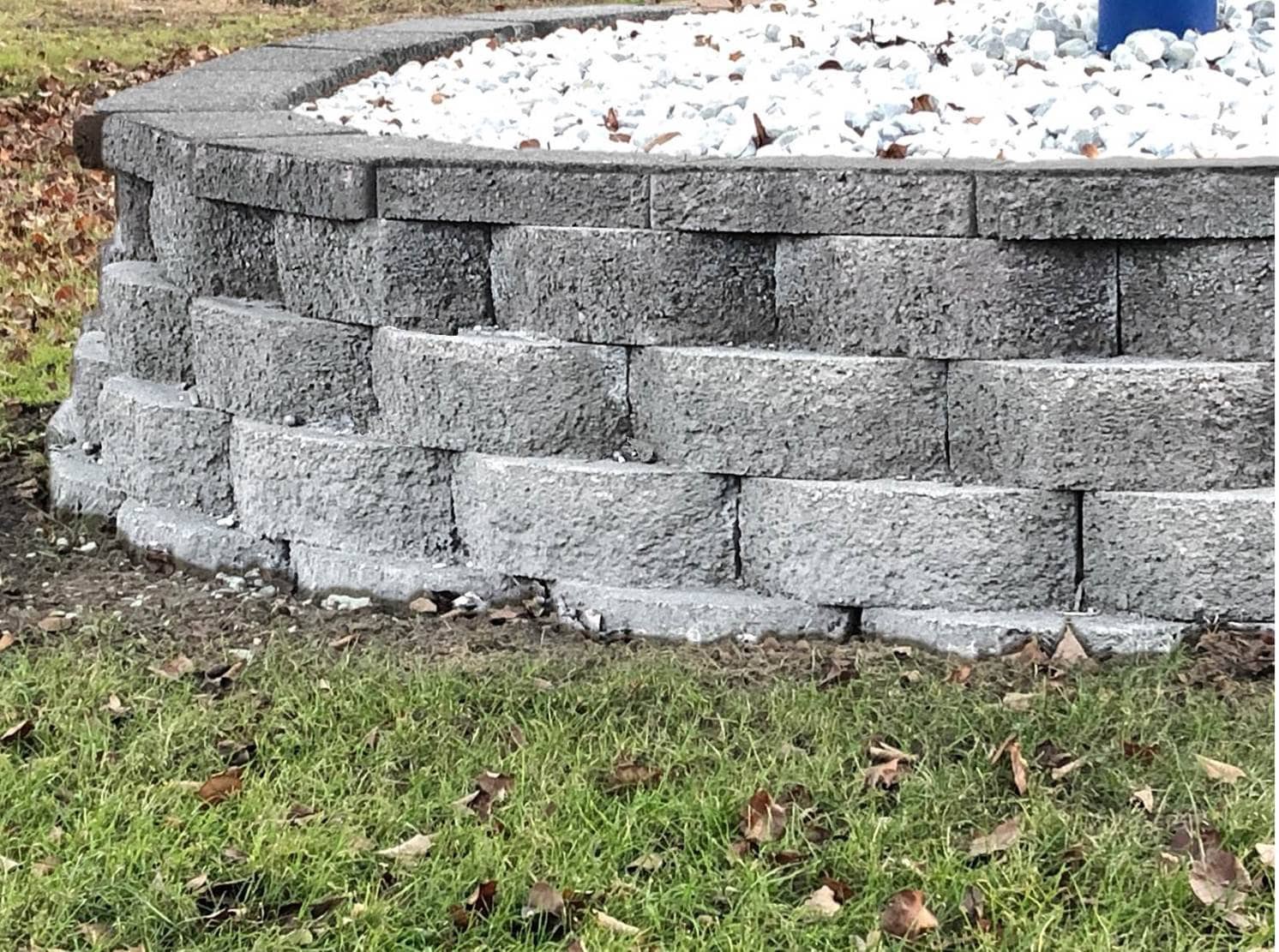 slide 5 of 5, 4-in H x 11.5-in L x 7.5-in D Grey Concrete Retaining wall block, 1 ct