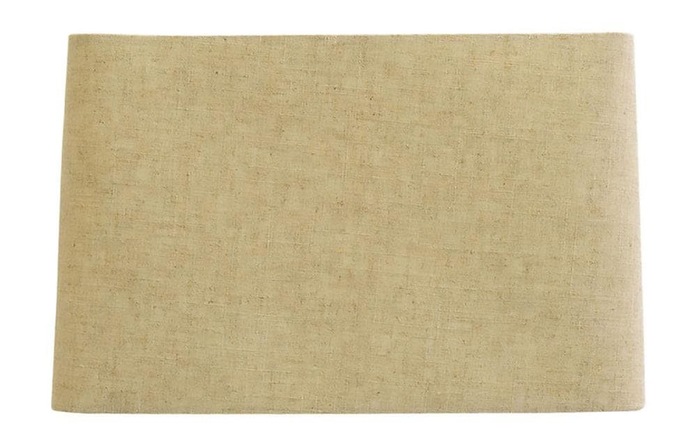slide 1 of 6, allen + roth 10-in x 16-in Tan Linen Fabric Rectangle Lamp Shade, 1 ct