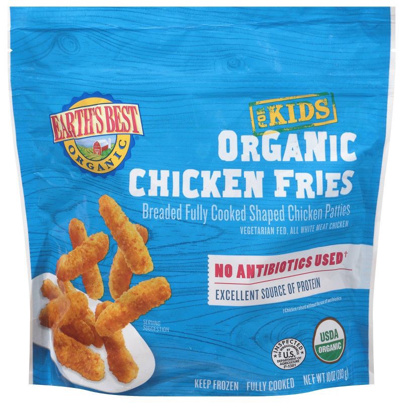 slide 1 of 6, Earth's Best Organic Frozen Chicken Fries - 10oz, 10 oz