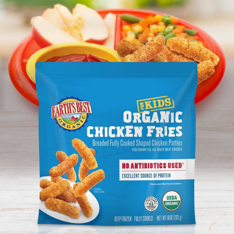 slide 6 of 6, Earth's Best Organic Frozen Chicken Fries - 10oz, 10 oz