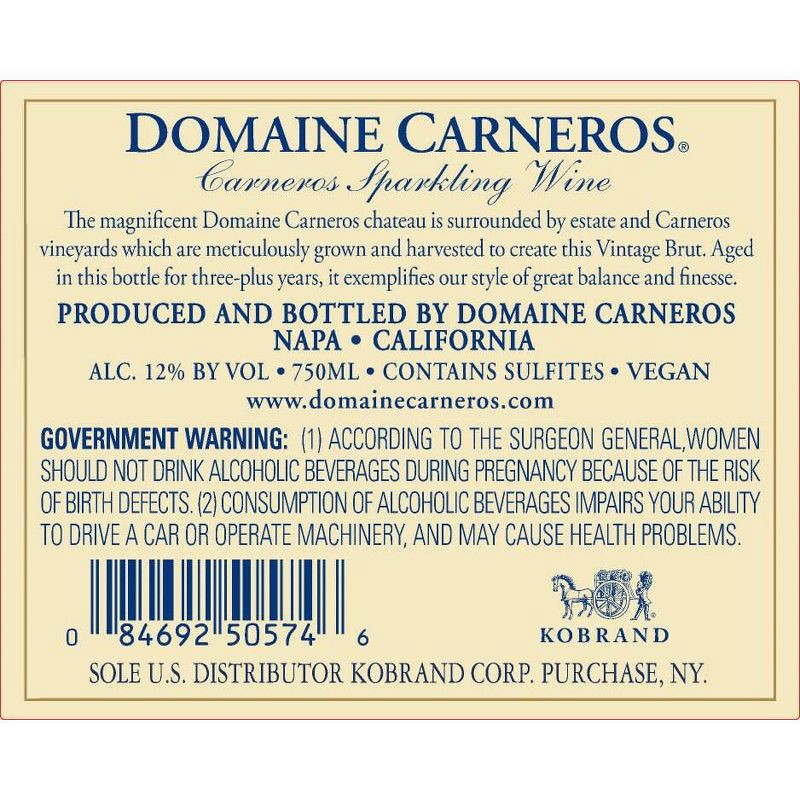 slide 3 of 7, Domaine Carneros Brut Sparkling Wine - 750ml Bottle, 750 ml