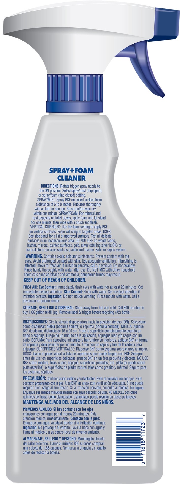 slide 2 of 4, Bar Keepers Friend 25.4 Fluid ounce(s) Lemon Foam Multipurpose Bathroom Cleaner, 1 ct