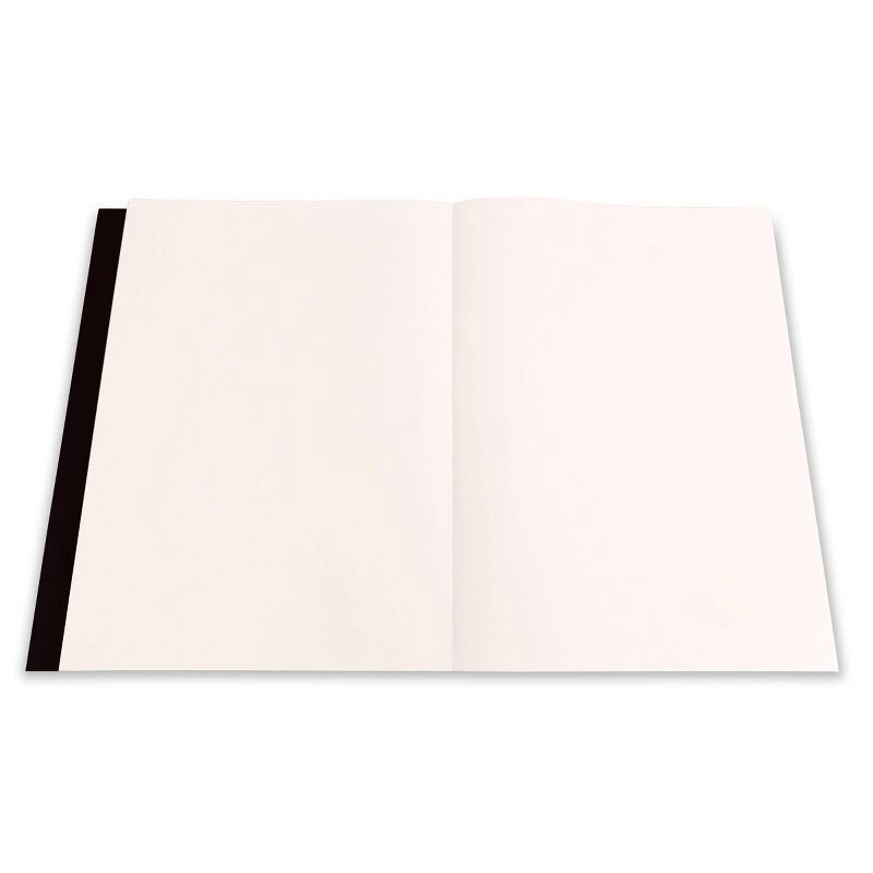 slide 3 of 6, Blank Sketchbook 8"x 11.41" Black- Piccadilly: Lay-Flat, Flexible Cover, 240 Pages, Multicolor, Plain Paper, All Ages, 1 ct